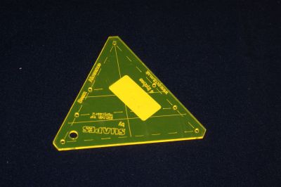 MOSAIC 4 inch sides 60 DEGREE TRIANGLE ACRYLIC TEMPLATE